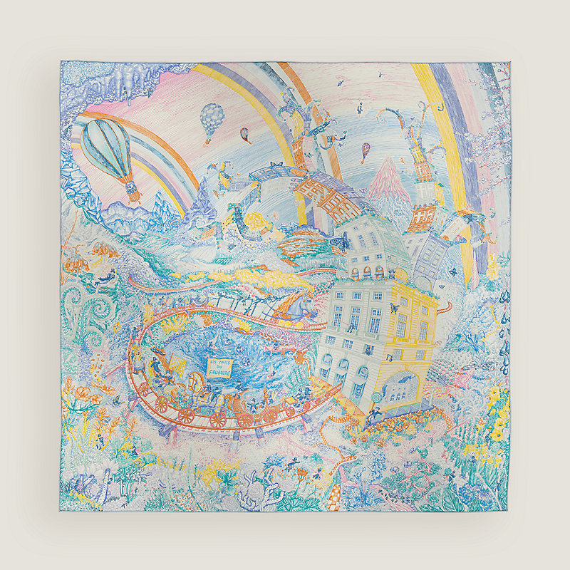 Les Folies du Faubourg scarf 90 | Hermès Mainland China Les Folies du Faubourg scarf 90 | Hermès Mainland China